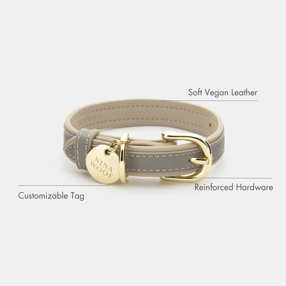 Dog Collar - Vegan Leather - London – Dog Collars by Nina Woof