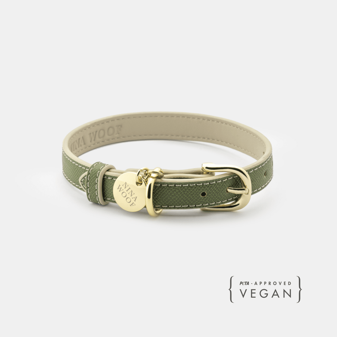 Dog Collar - Vegan Leather – Dog Collars by Nina Woof