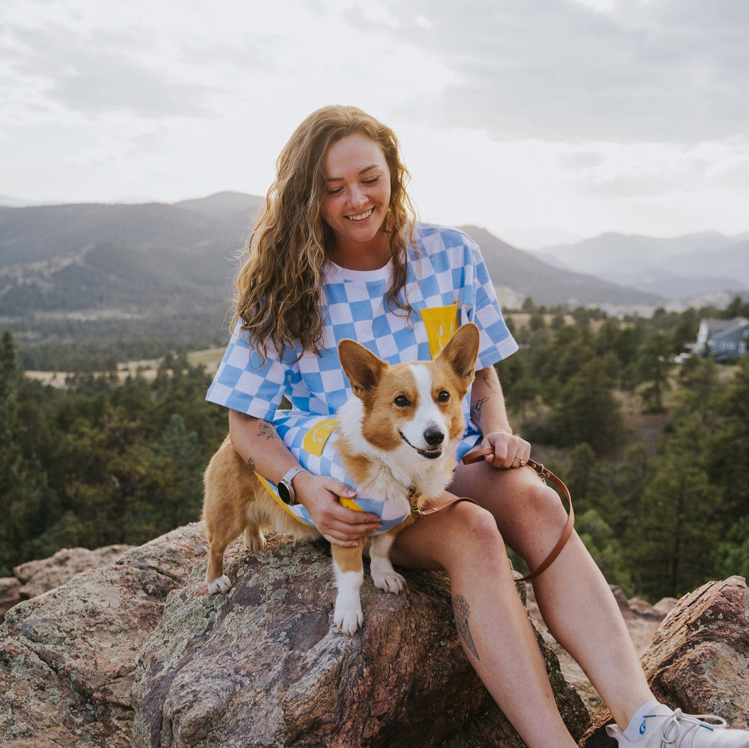 Dog Cotton Smiley Dog Tee – Shirts & Onesies by Sunbean