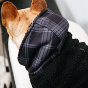 Dog Hoodie - Black Plaid – Sweaters & Hoodies by Frenchie Bulldog