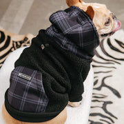 Dog Hoodie - Black Plaid – Sweaters & Hoodies by Frenchie Bulldog