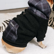 Dog Hoodie - Black Plaid – Sweaters & Hoodies by Frenchie Bulldog