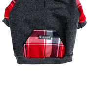 Dog Hoodie - Scarlet Plaid – Sweaters & Hoodies by Frenchie Bulldog