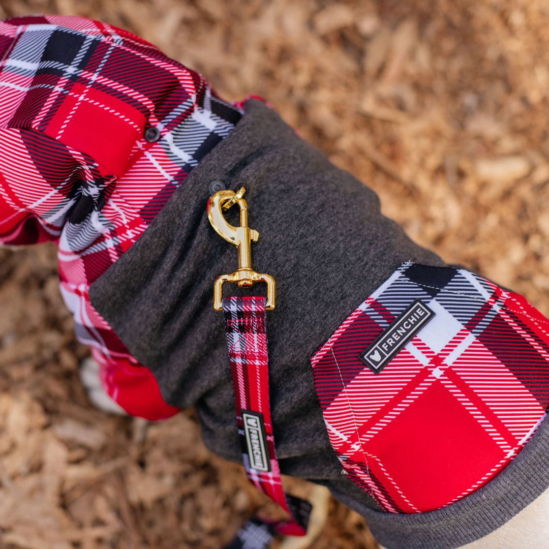 Dog Hoodie - Scarlet Plaid – Sweaters & Hoodies by Frenchie Bulldog