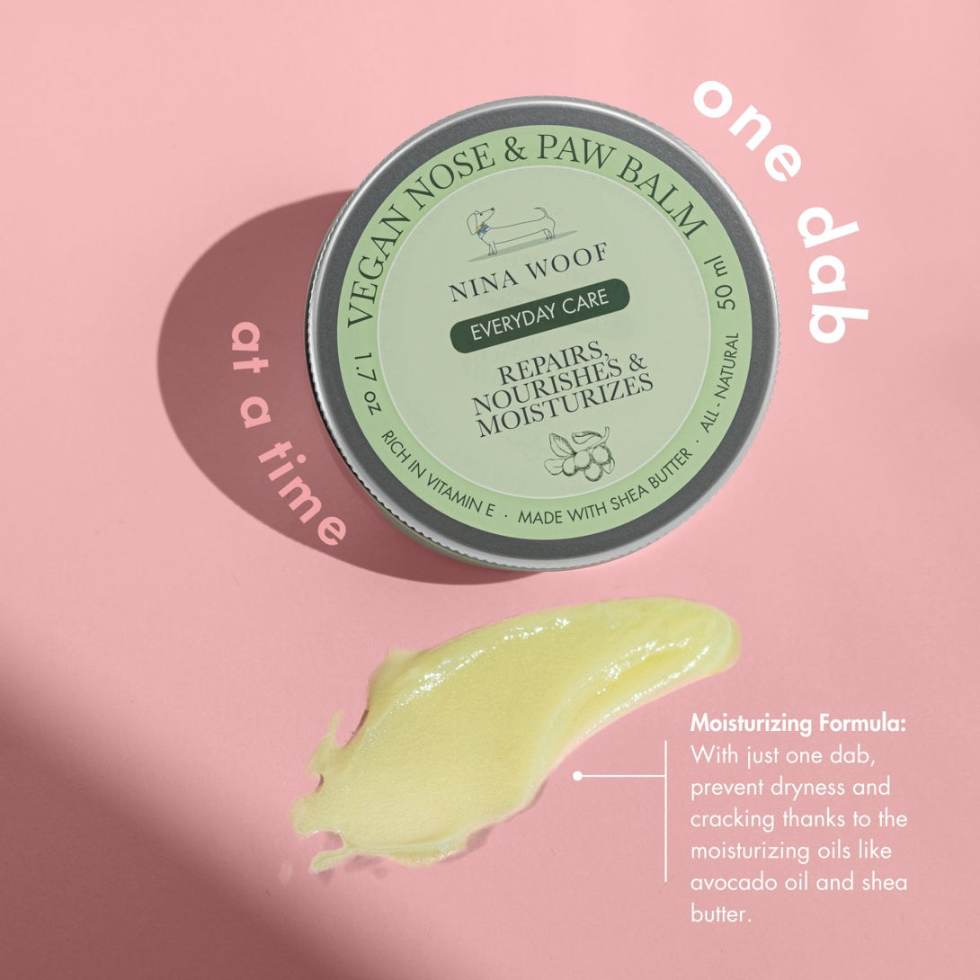 Dog Vegan Nose and Paw Balm – Dog Skincare & Paw Care by Nina Woof