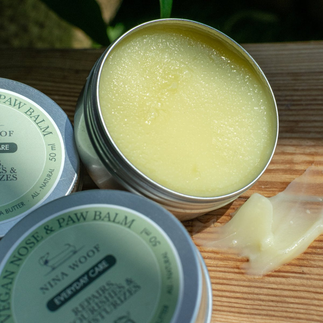 Dog Vegan Nose and Paw Balm – Dog Skincare & Paw Care by Nina Woof