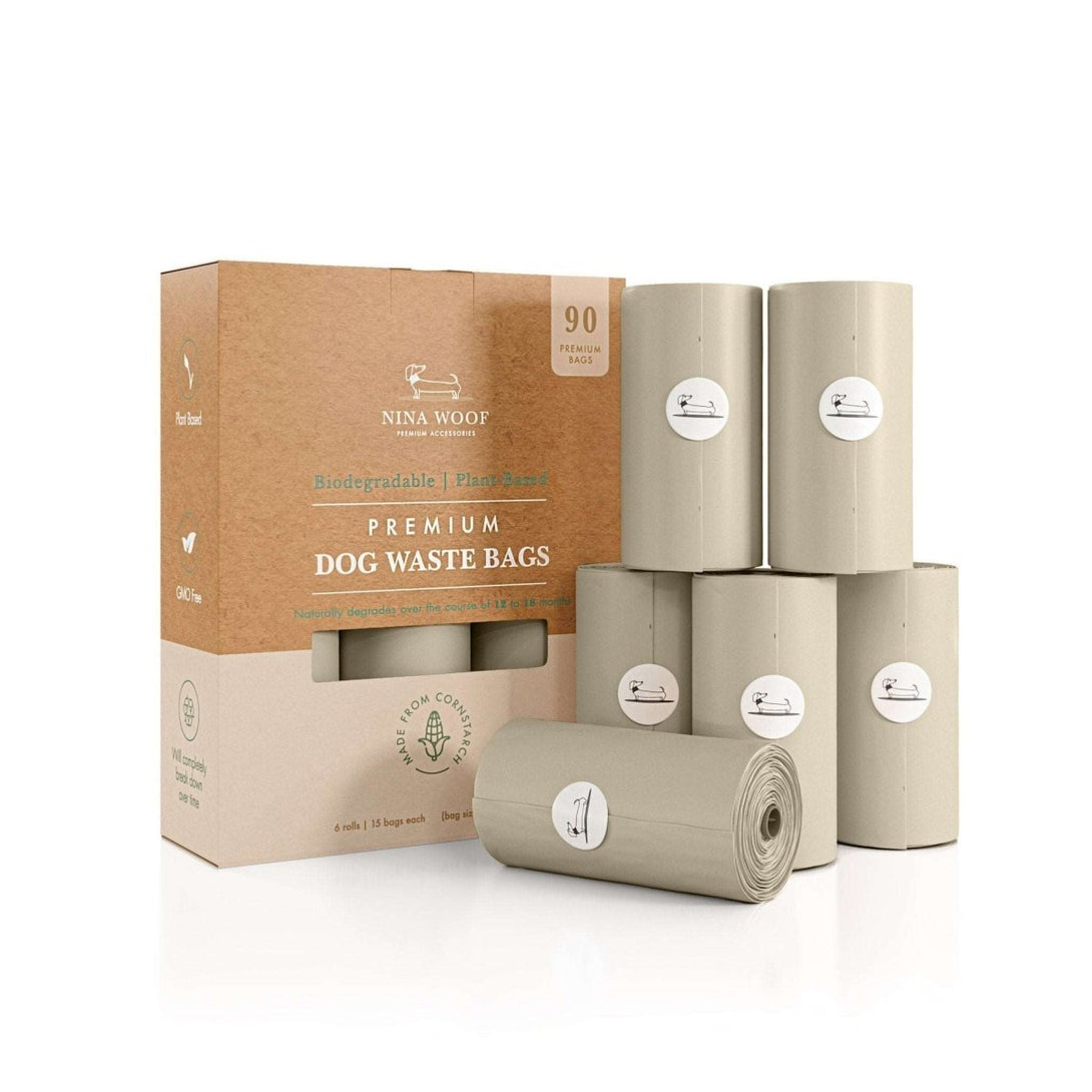 Dog Waste Bags - Biodegradable and Compostable – Dog Poop Bags & Dispensers by Nina Woof