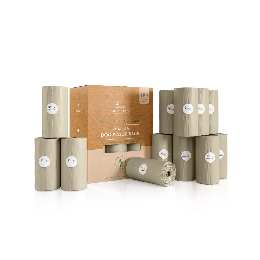 Dog Waste Bags - Biodegradable and Compostable – Dog Poop Bags & Dispensers by Nina Woof