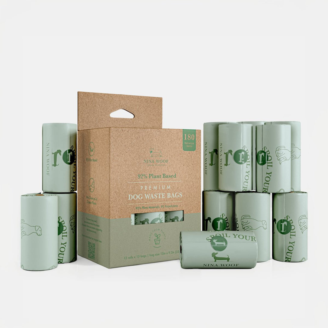 Dog Waste Bags - Plant Based – Dog Poop Bags & Dispensers by Nina Woof