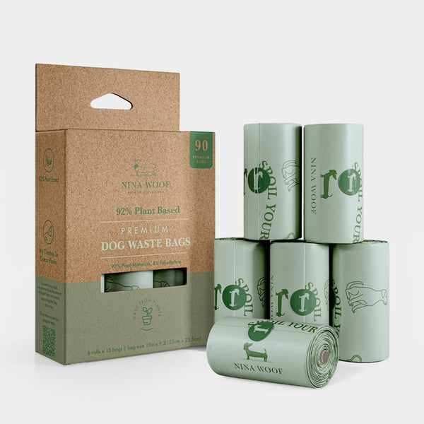 Dog Waste Bags - Plant Based – Dog Poop Bags & Dispensers by Nina Woof