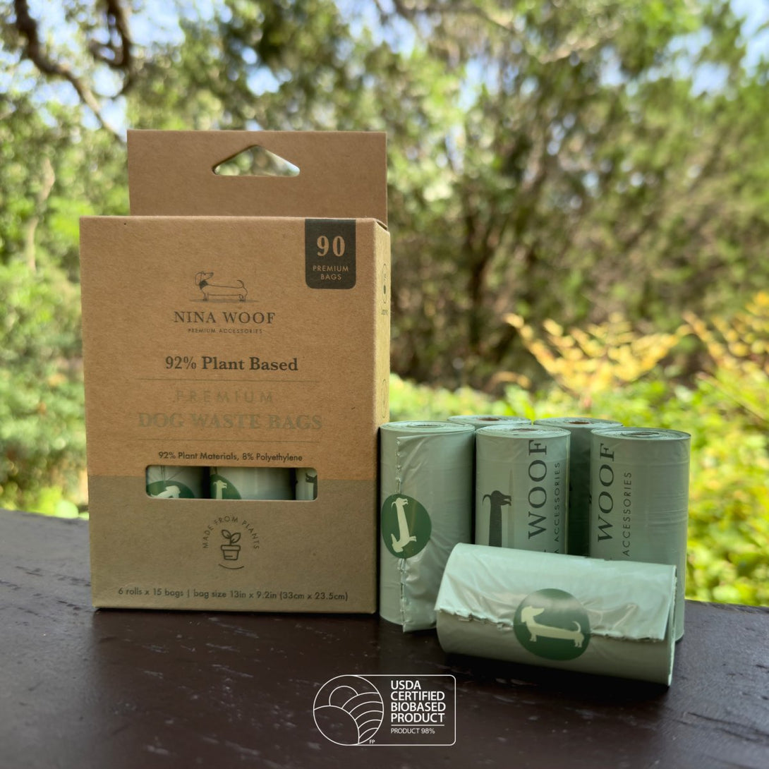 Dog Waste Bags - Plant Based – Dog Poop Bags & Dispensers by Nina Woof