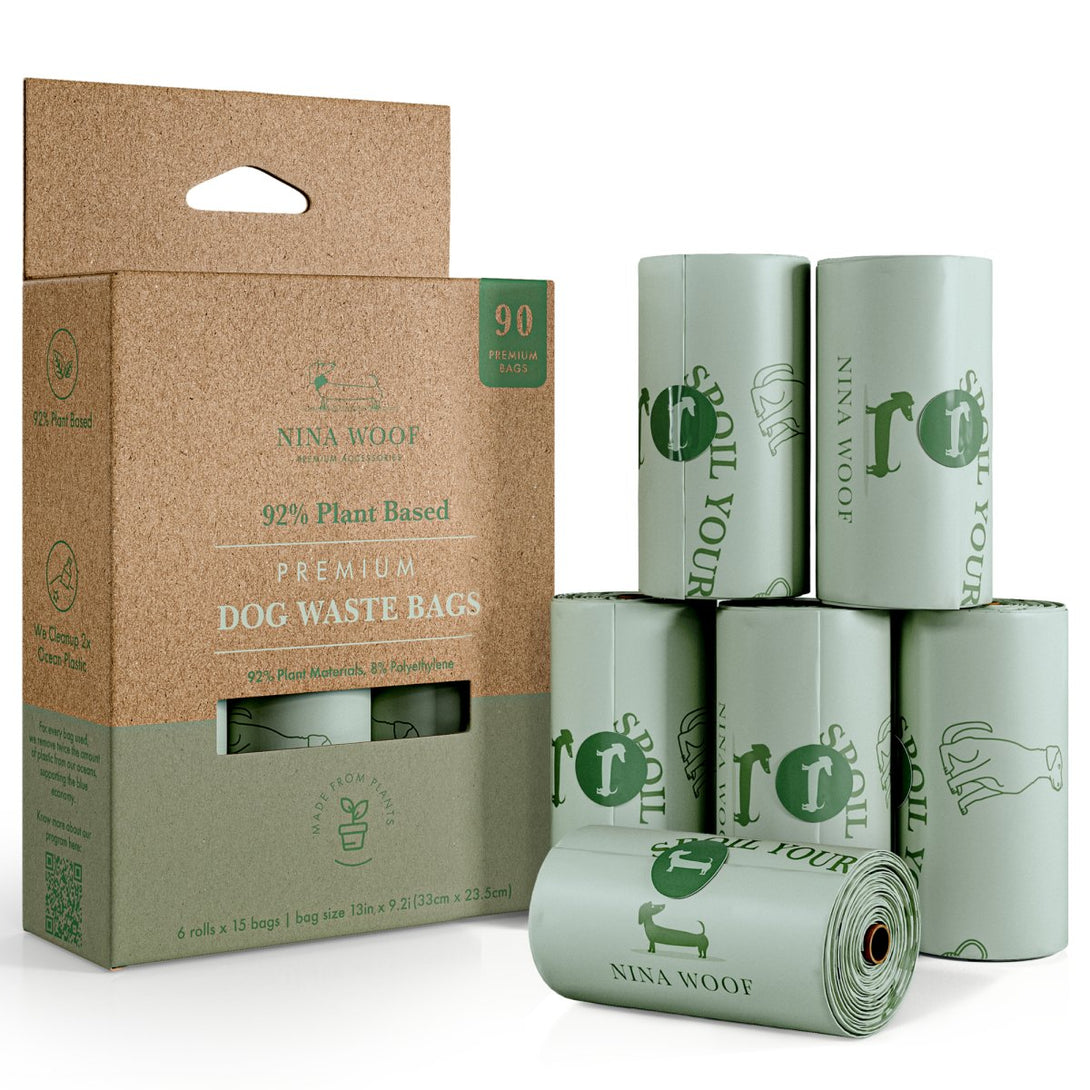 Dog Waste Bags - Plant Based – Dog Poop Bags & Dispensers by Nina Woof