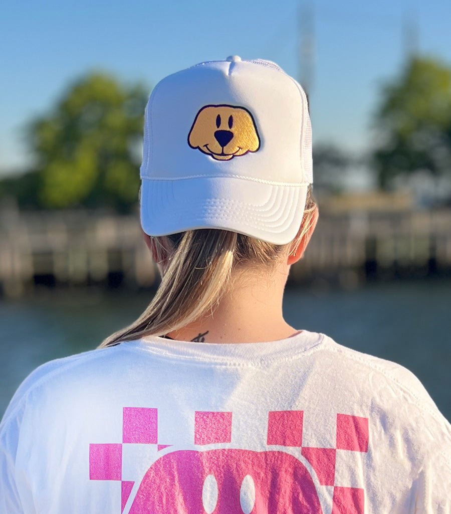 Doggi Smile Foam Trucker Hat – Mens/Womens Caps & Hats by WUFORIA