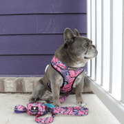 Duo Reversible Dog Harness - Tropical Palms – Dog Harnesses by Frenchie Bulldog