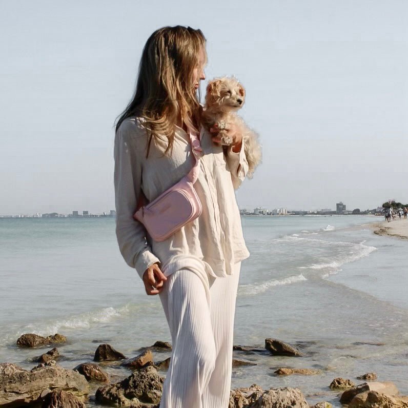 Elise Dog Walking Belt Bag - Rose – Dog Walking Bags & Pouches by Fur Elise Pets