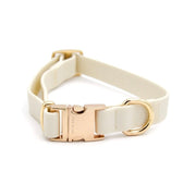 Elise Waterproof Dog Collar - Bone – Dog Collars by Fur Elise Pets