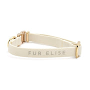 Elise Waterproof Dog Collar - Bone – Dog Collars by Fur Elise Pets