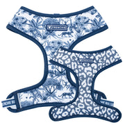 Final EDIT: Duo Reversible Dog Harness - Toile Blue – Dog Harnesses by Frenchie Bulldog