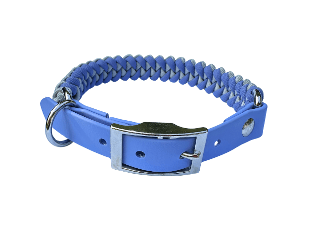 Fishtail Hand Braided Dog Collar in Lavender & Smoke – Dog Collars by Pawsh Pup Co.