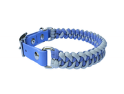 Fishtail Hand Braided Dog Collar in Lavender & Smoke – Dog Collars by Pawsh Pup Co.