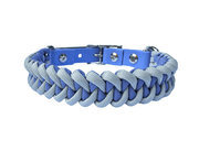 Fishtail Hand Braided Dog Collar in Lavender & Smoke – Dog Collars by Pawsh Pup Co.