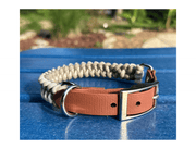 Fishtail Hand Braided Dog Collar in Tan & Cream – Dog Collars by Pawsh Pup Co.