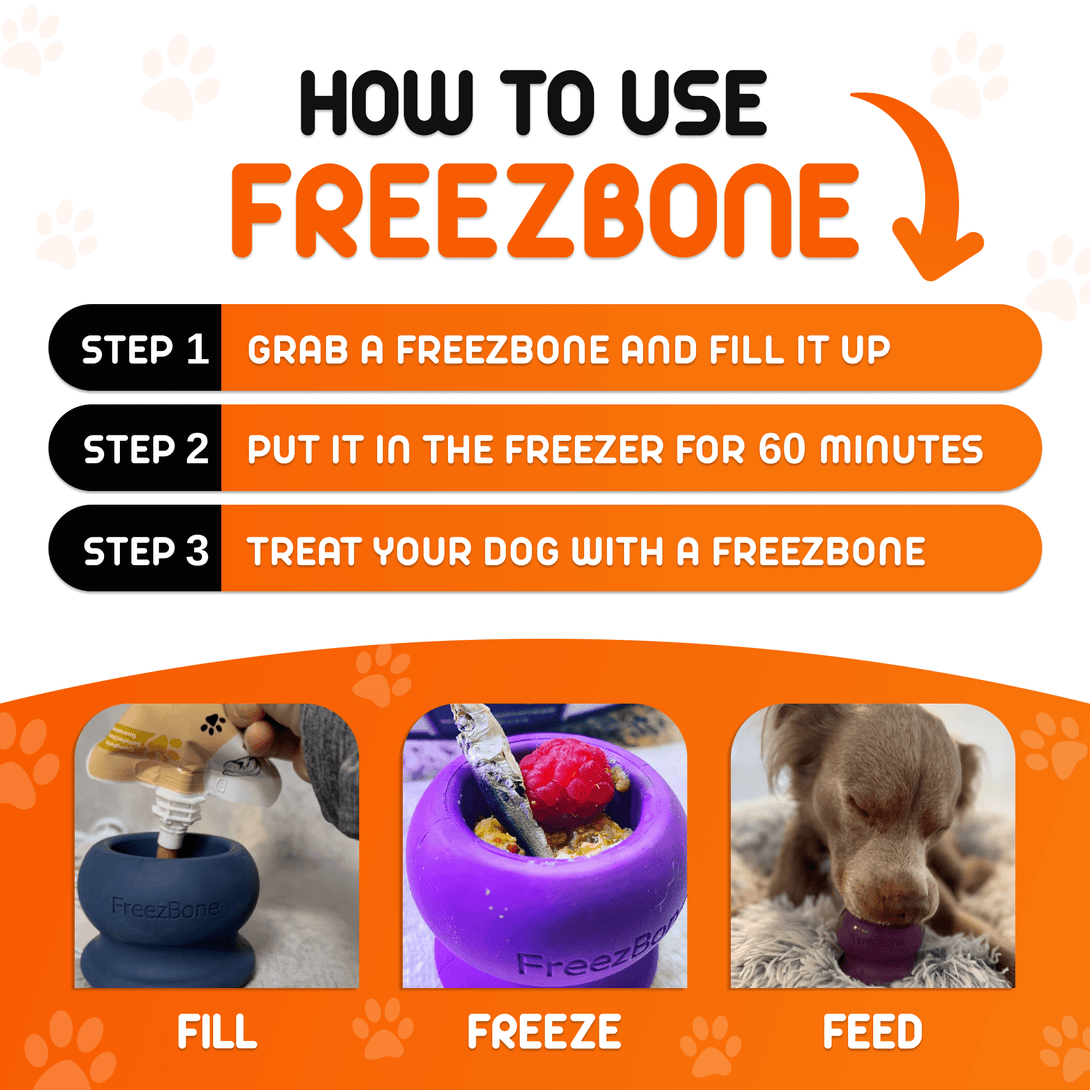 Freezball - Durable Fillable Dog Chew Bone – Dog Toys by Freezbone
