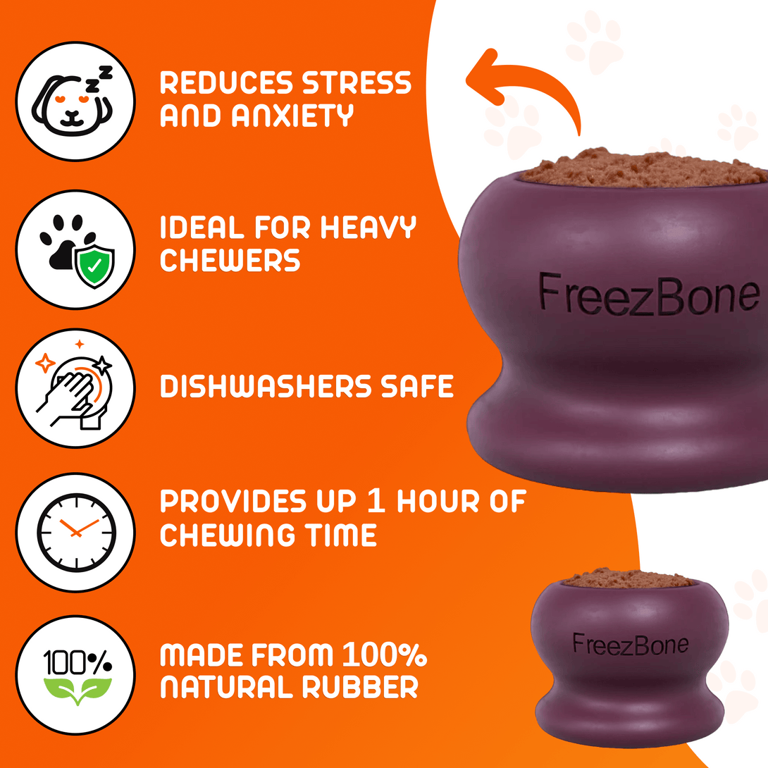 Freezball - Durable Fillable Dog Chew Bone – Dog Toys by Freezbone