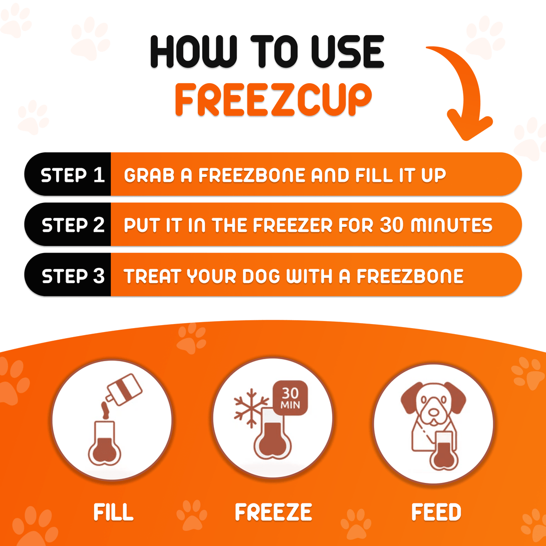 FreezCup - Long - Lasting Chew Fun Dog Toy – Dog Toys by Freezbone