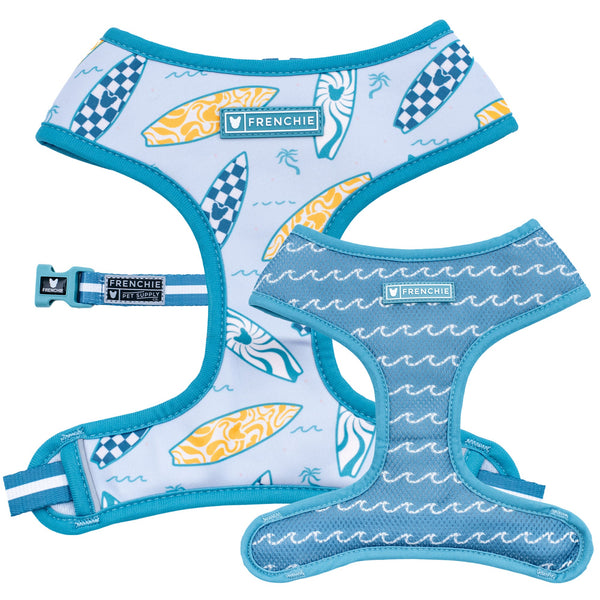 Frenchie Duo Reversible Dog Harness - Surfboard