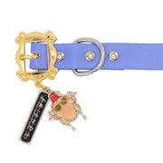 FRIENDS Monica's Door Frame Buckle & Metal Charms Vegan Leather Dog Collar – Dog Collars by Buckle - Down