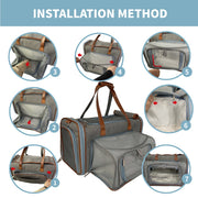 Gold Series Big Apple XL Size Airline Compliant Double Expandable Dog Carrier Bag – Pet Carriers by Mr. Peanut's Pet Carriers