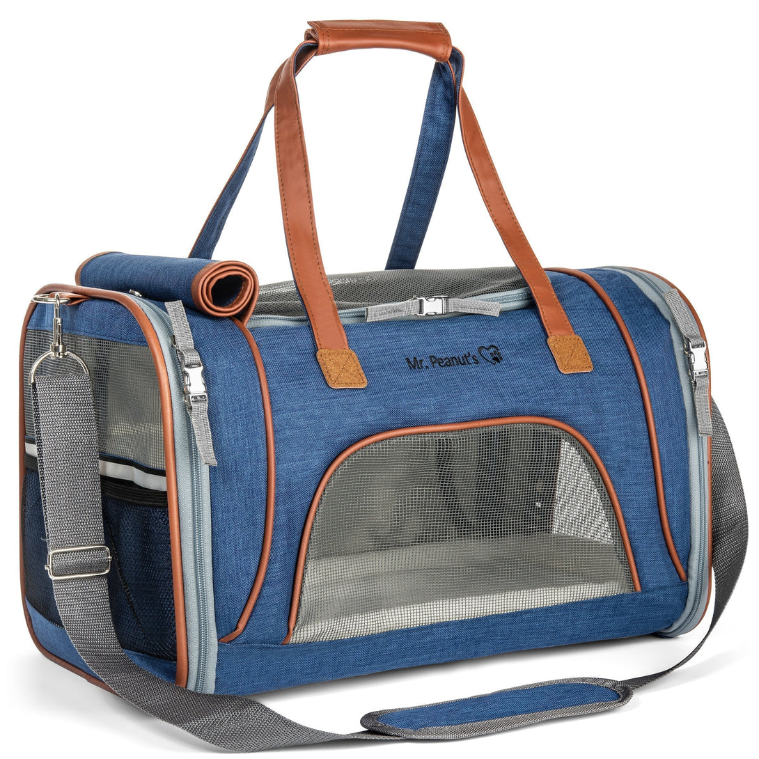 Gold Series Big Apple XL Size Airline Compliant Expandable Dog Carrier Bag – Pet Carriers by Mr. Peanut's Pet Carriers