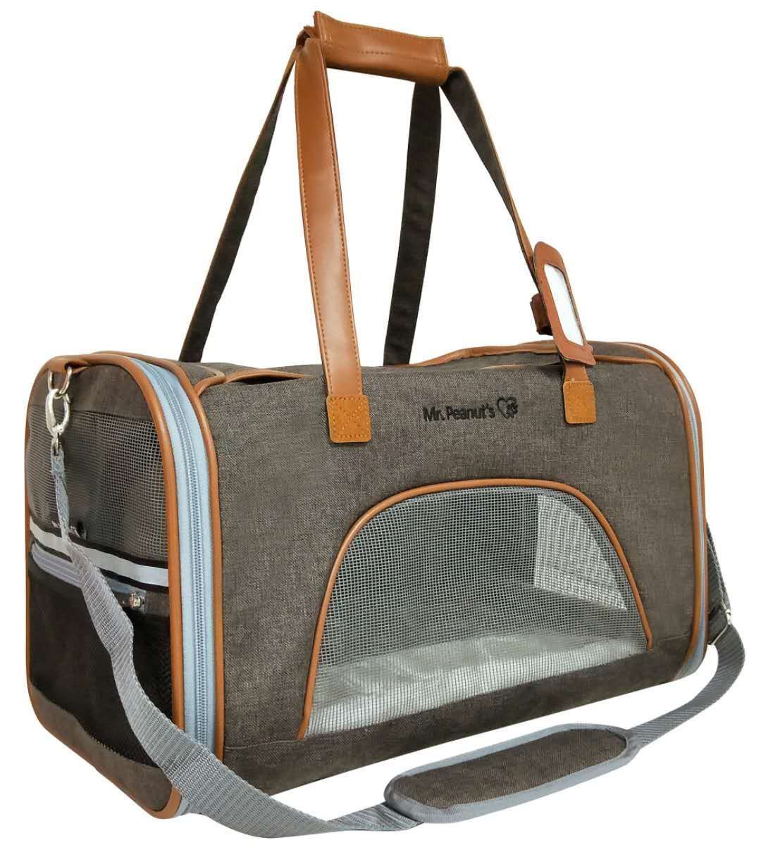 Gold Series Big Apple XL Size Airline Compliant Expandable Dog Carrier Bag – Pet Carriers by Mr. Peanut's Pet Carriers