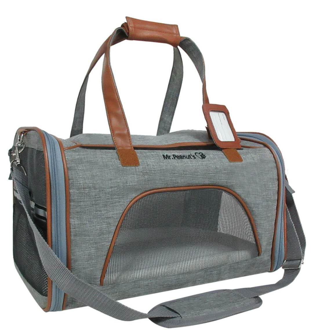 Gold Series Big Apple XL Size Airline Compliant Expandable Dog Carrier Bag – Pet Carriers by Mr. Peanut's Pet Carriers