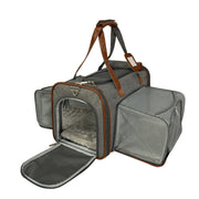 Gold Series Standard Size Airline Compliant Double Expandable Dog Carrier Bag – Pet Carriers by Mr. Peanut's Pet Carriers