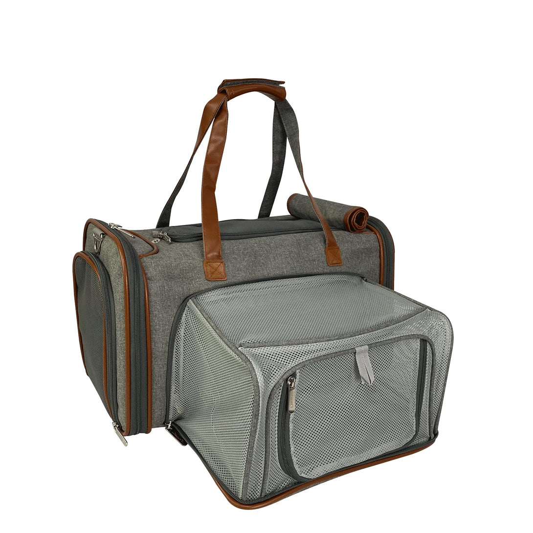 Gold Series Standard Size Airline Compliant Double Expandable Dog Carrier Bag – Pet Carriers by Mr. Peanut's Pet Carriers