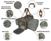 Gold Series Standard Size Airline Compliant Double Expandable Dog Carrier Bag – Pet Carriers by Mr. Peanut's Pet Carriers