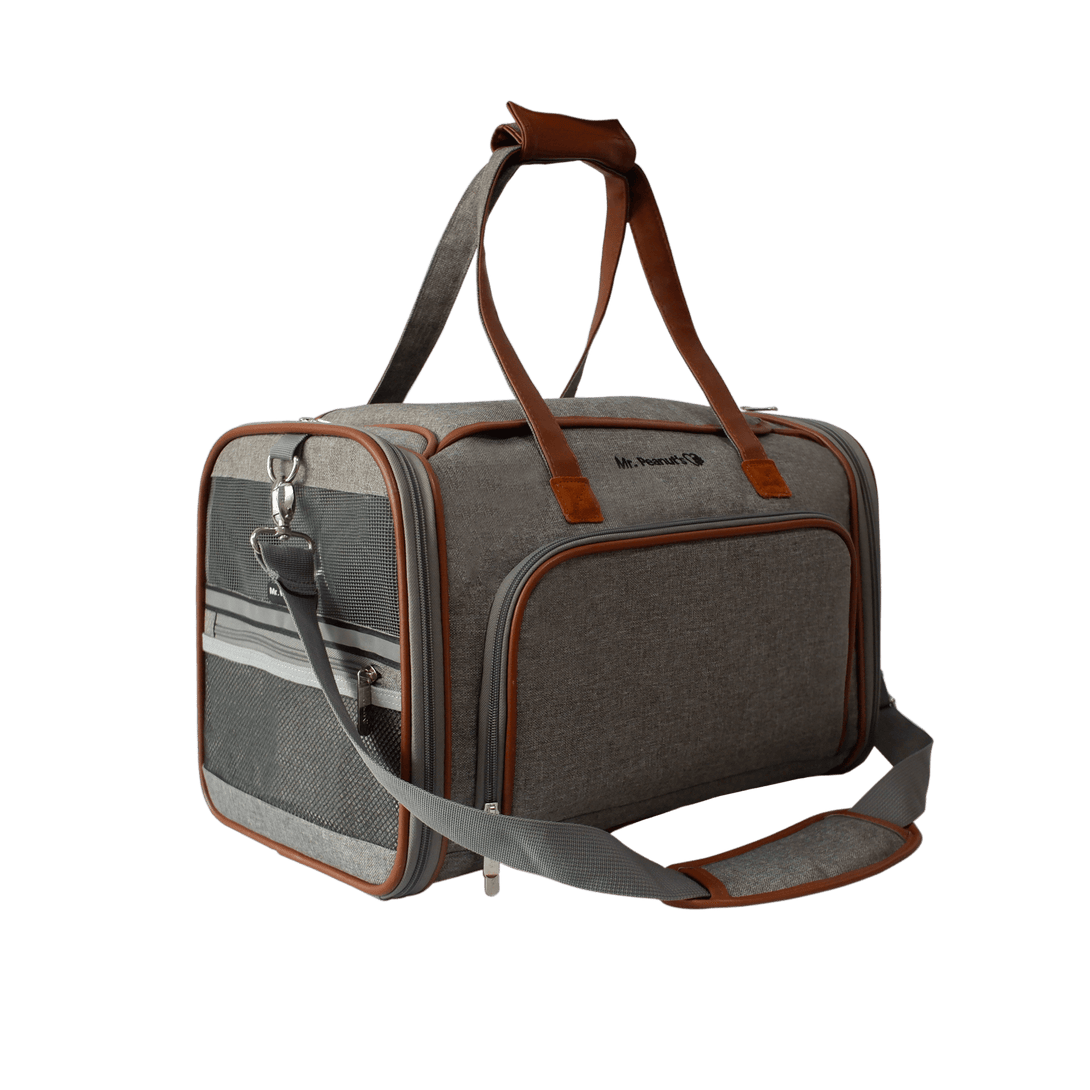 Gold Series Standard Size Airline Compliant Double Expandable Dog Carrier Bag – Pet Carriers by Mr. Peanut's Pet Carriers