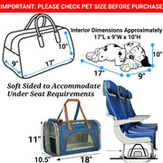 Gold Series Standard Size Airline Compliant Expandable Dog Carrier Bag – Pet Carriers by Mr. Peanut's Pet Carriers