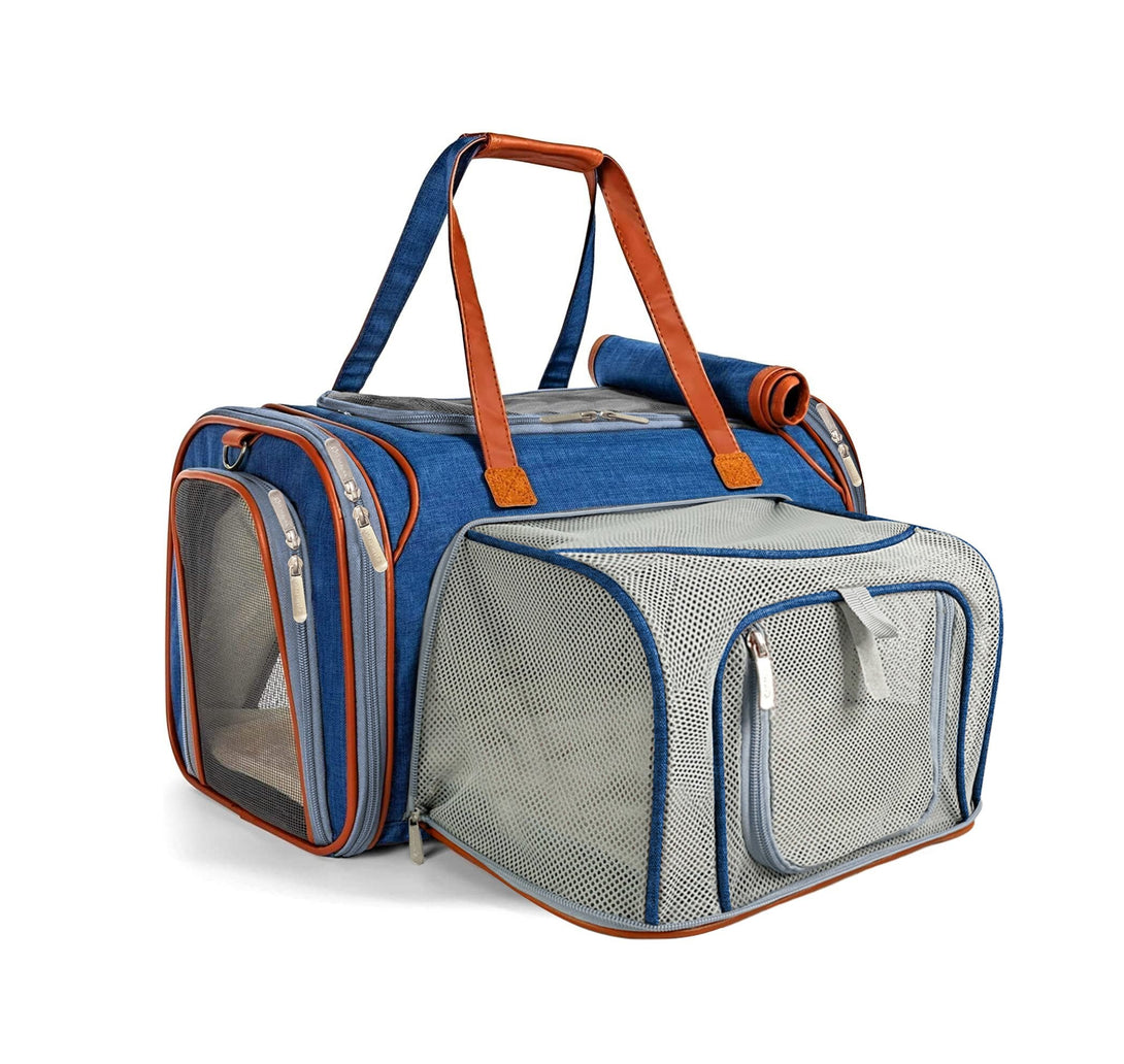 Gold Series Standard Size Airline Compliant Expandable Dog Carrier Bag – Pet Carriers by Mr. Peanut's Pet Carriers