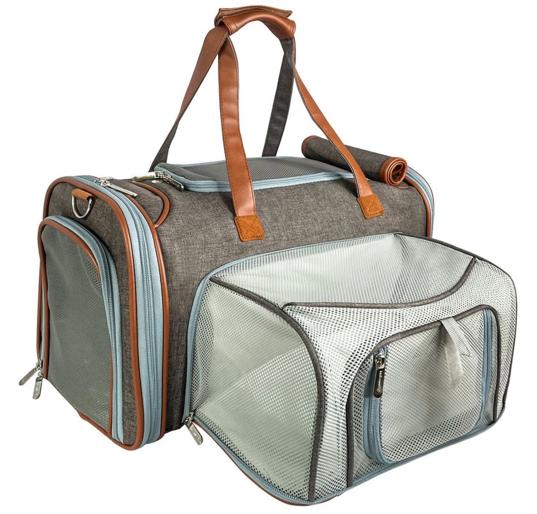 Gold Series Standard Size Airline Compliant Expandable Dog Carrier Bag – Pet Carriers by Mr. Peanut's Pet Carriers