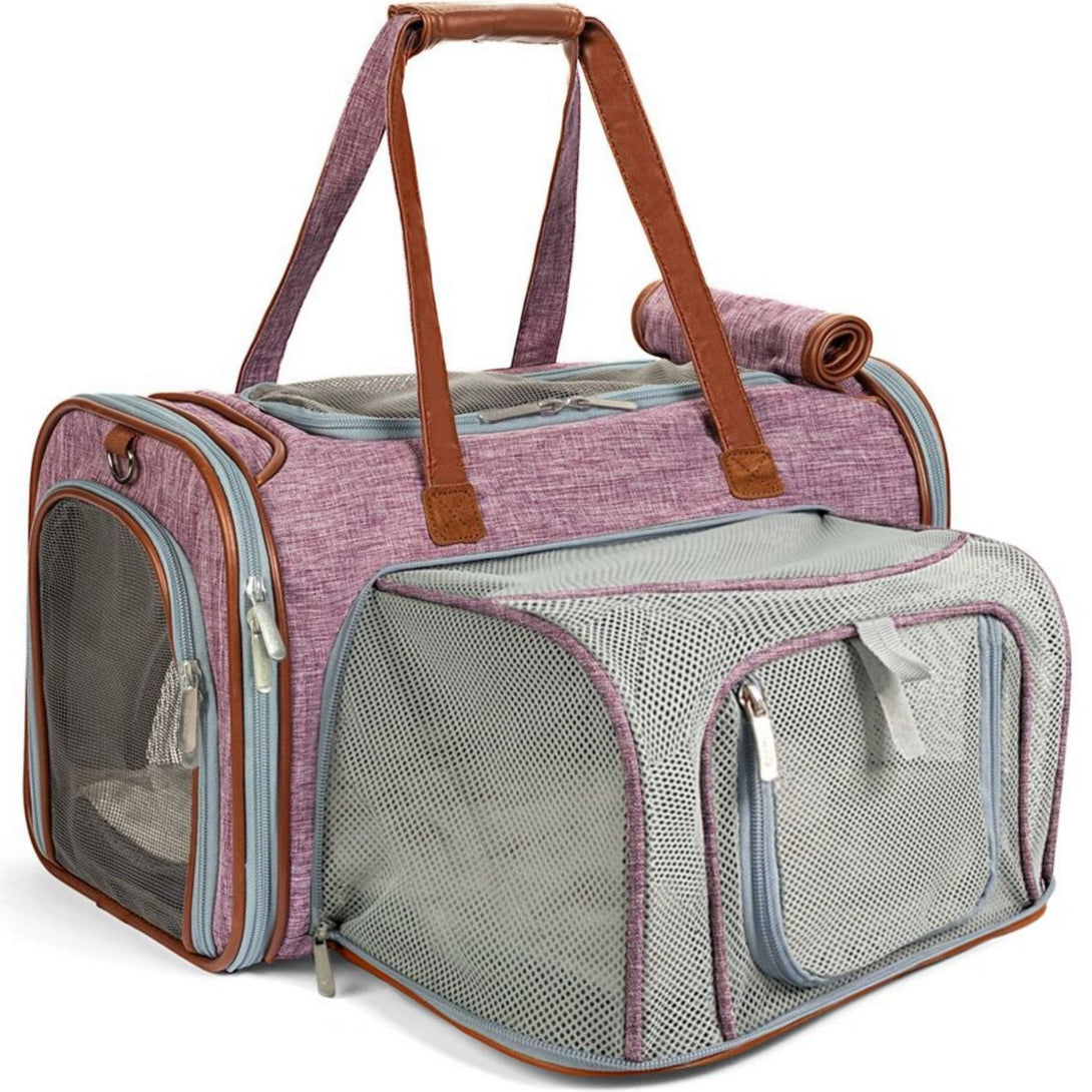 Gold Series Standard Size Airline Compliant Expandable Dog Carrier Bag – Pet Carriers by Mr. Peanut's Pet Carriers