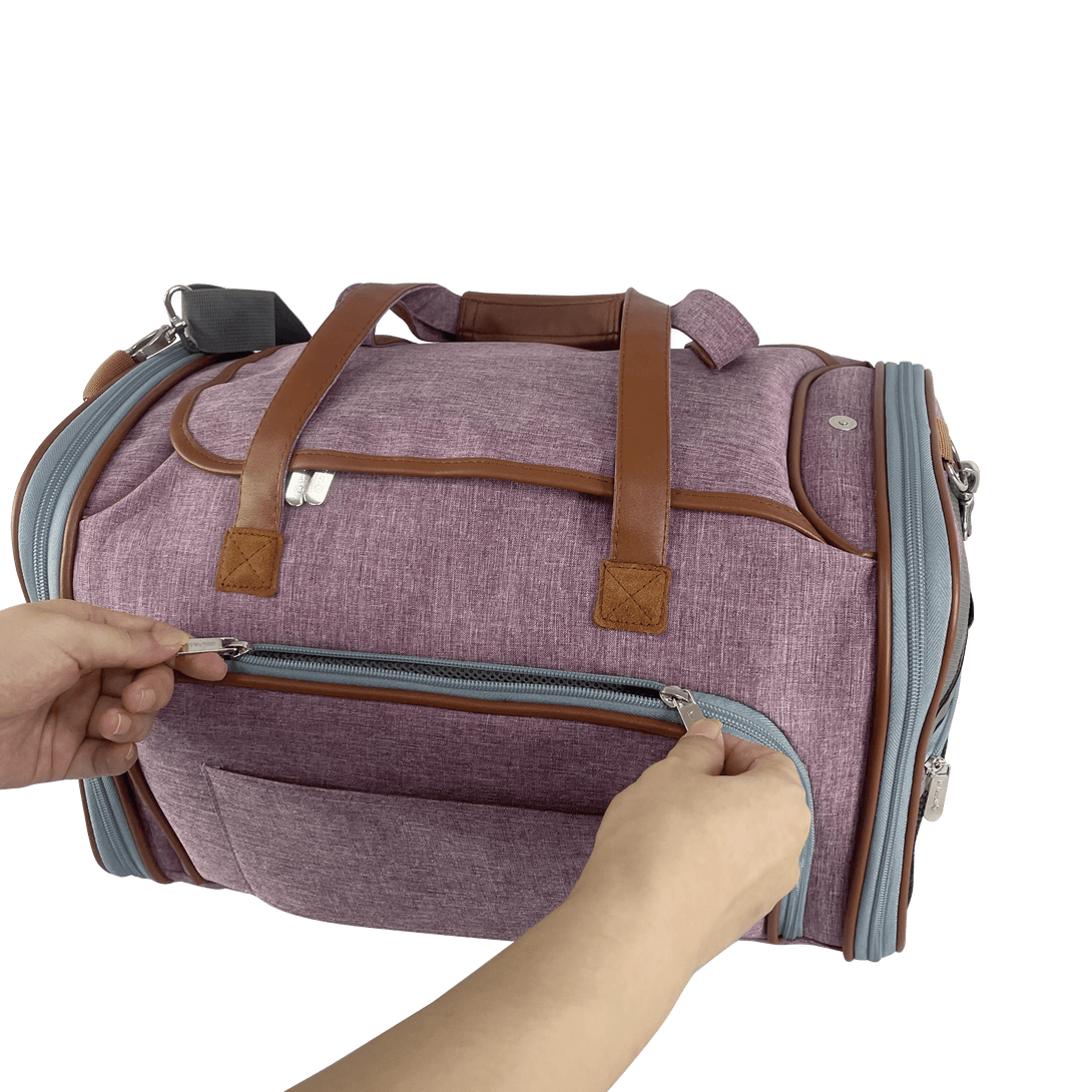 Gold Series Standard Size Airline Compliant Expandable Dog Carrier Bag – Pet Carriers by Mr. Peanut's Pet Carriers