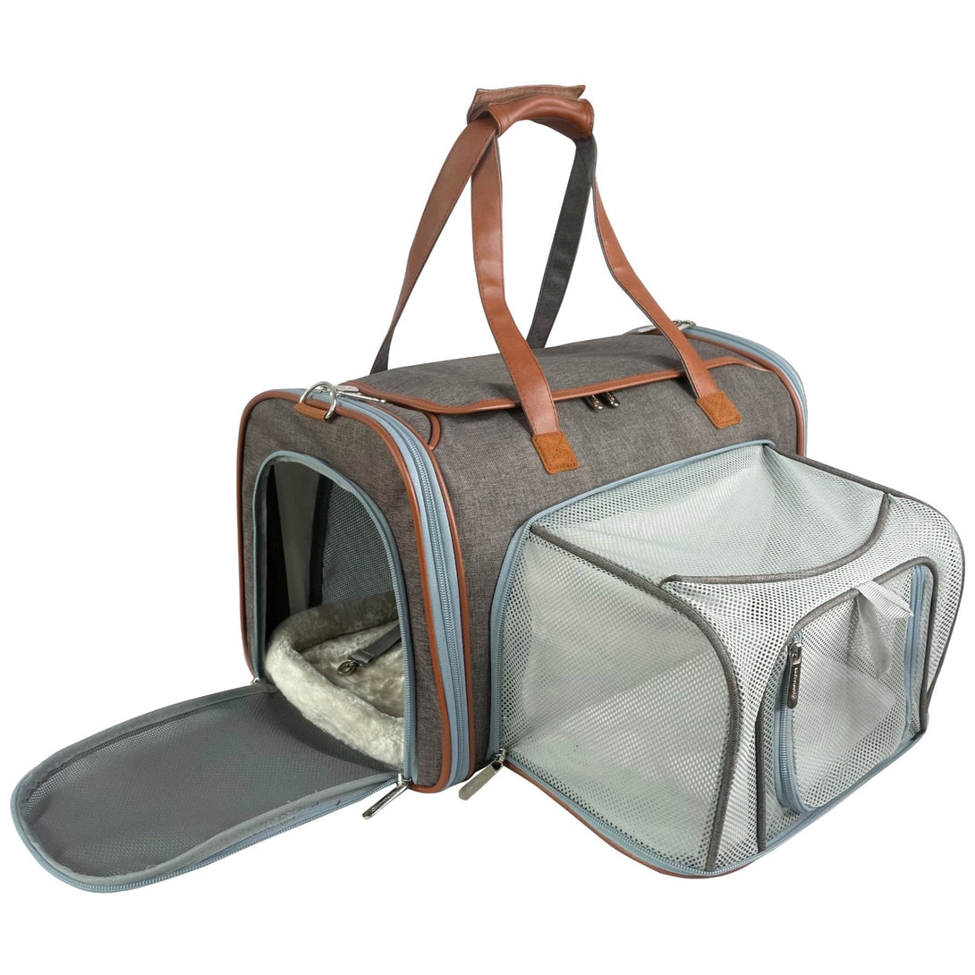 Gold Series Standard Size Airline Compliant Expandable Dog Carrier Bag – Pet Carriers by Mr. Peanut's Pet Carriers