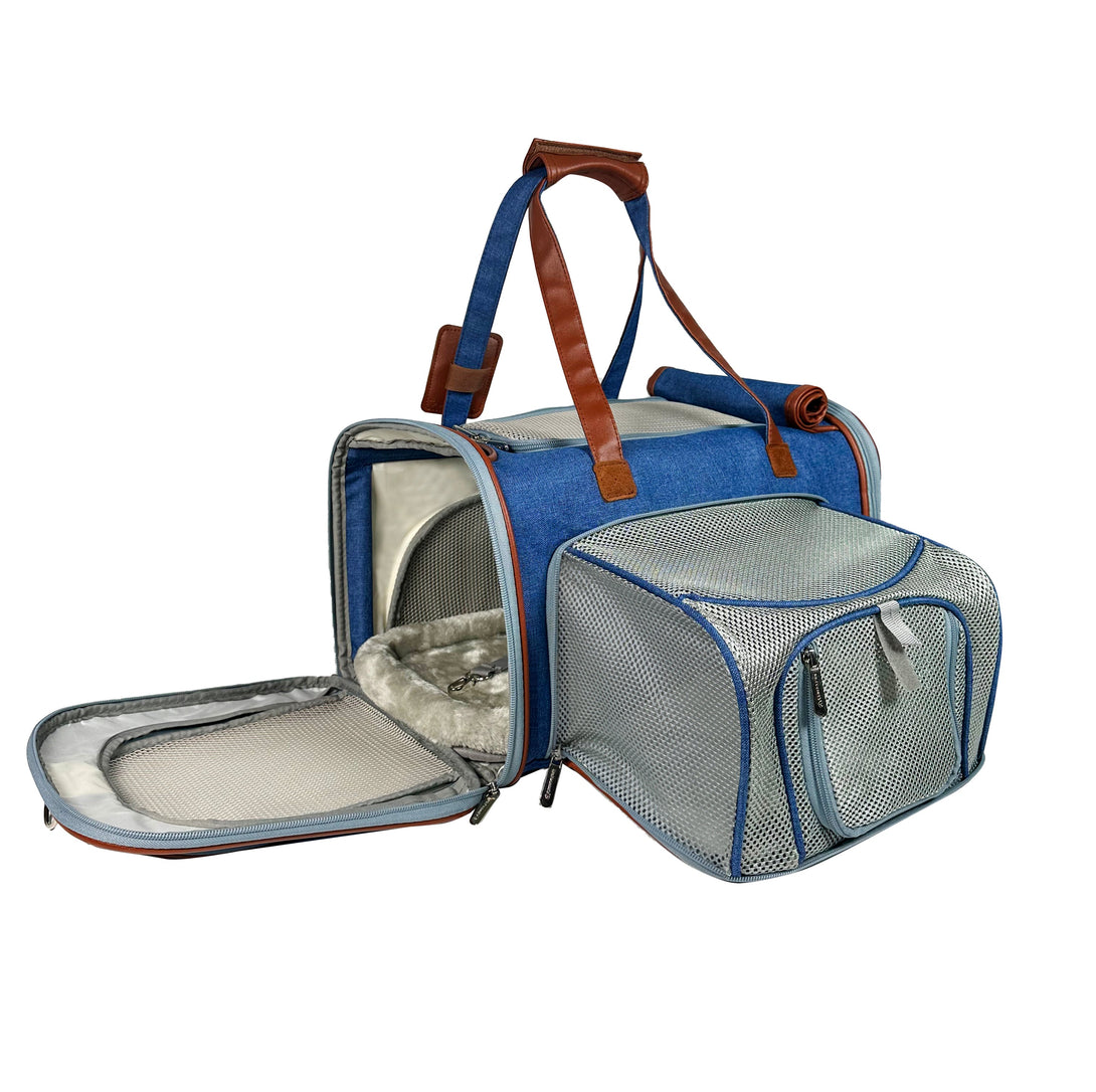 Gold Series Standard Size Airline Compliant Expandable Dog Carrier Bag – Pet Carriers by Mr. Peanut's Pet Carriers