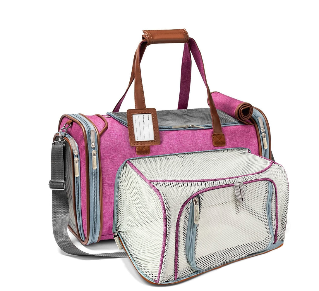 Gold Series Standard Size Airline Compliant Expandable Dog Carrier Bag – Pet Carriers by Mr. Peanut's Pet Carriers