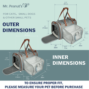 Gold Series Standard Size Airline Compliant Expandable Dog Carrier Bag – Pet Carriers by Mr. Peanut's Pet Carriers