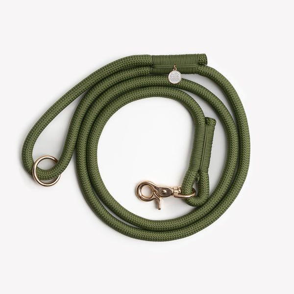 Green - Braided Rope Dog Leash – Dog Leashes by FURLOU
