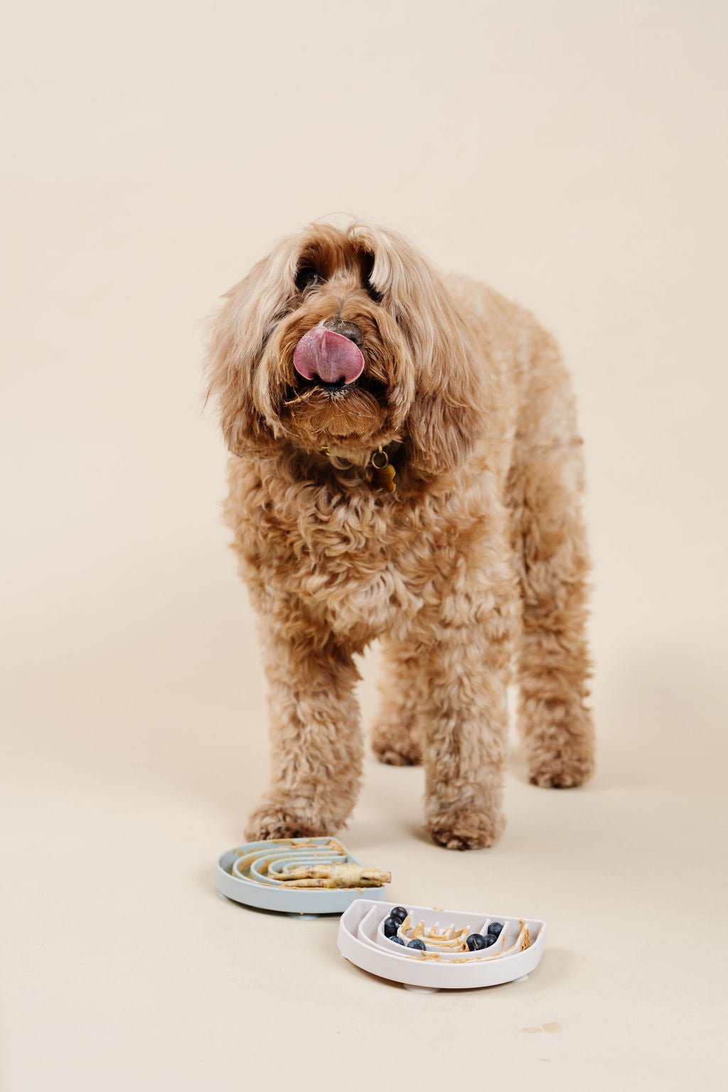 Happy Feelings Dog Lick Mat Slow Feeder – Lick & Snuffle Mats by Pupwell